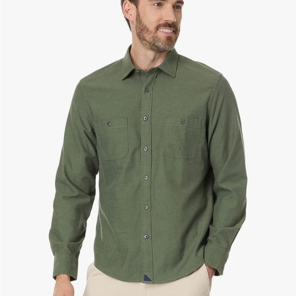 UNTUCKit Men's Hemsworth Shirt in Rifle Green- Size XL